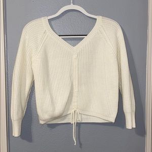 off white cropped sweater